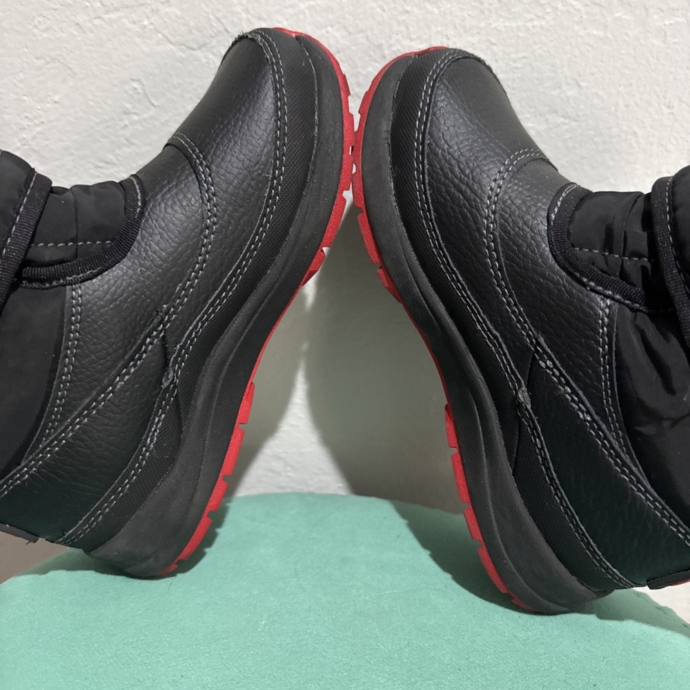 UGG Taney Weather Black Red Waterproof Toddler Boots Size 12 1122399T - Picture 5 of 9